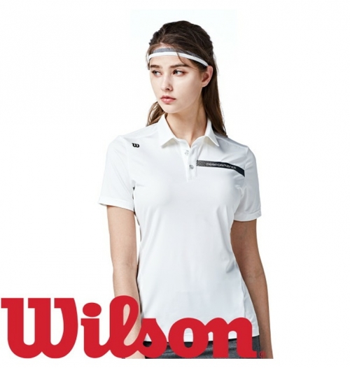 윌슨 여성용 반팔 카라 티셔츠 9SW 4222 화이트