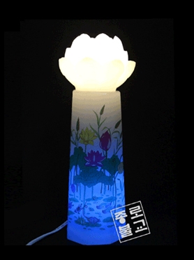 LED전기 촛대 연꽃