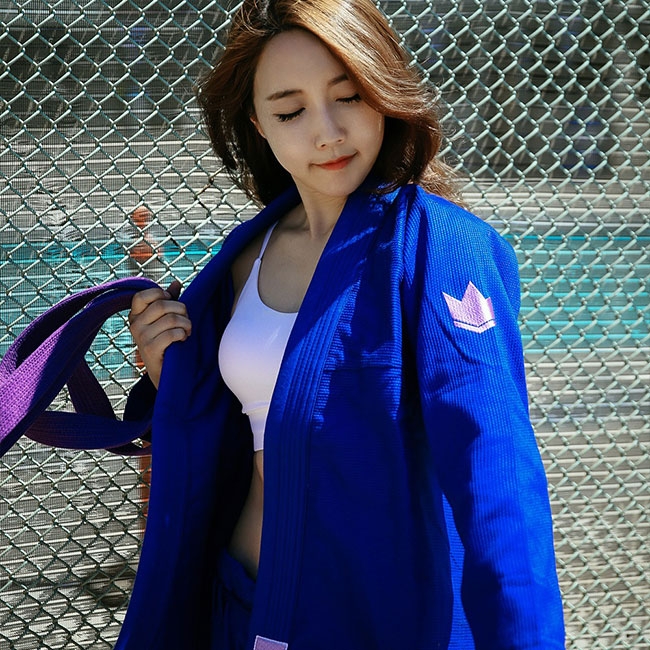 킹즈 원 여성용 - 블루/라벤더 (화이트벨트 포함)
