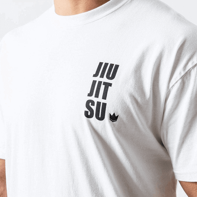 킹즈 BJJ 그래피티 티셔츠 - 화이트