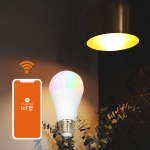 IoT팝 스마트 전구 - 1600만 컬러 LED E26 조명 볼 폰 식물 밝기 색상 조절