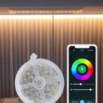 IoT팝 스마트 LED 스트립 컴퓨터 방 화장대 식탁 인테리어 감성 꾸미기 라인 간접 조명