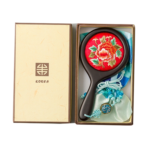 한국전통 손자수 손거울 공주거울 누비자수 전통공예품 선물용품 기념품